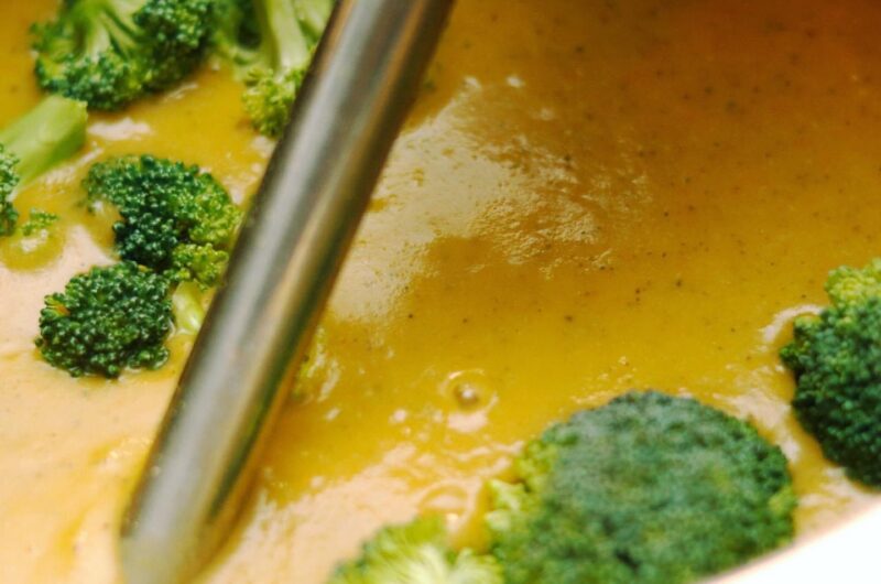 Homemade Plant-Based Broccoli Cheddar Soup!