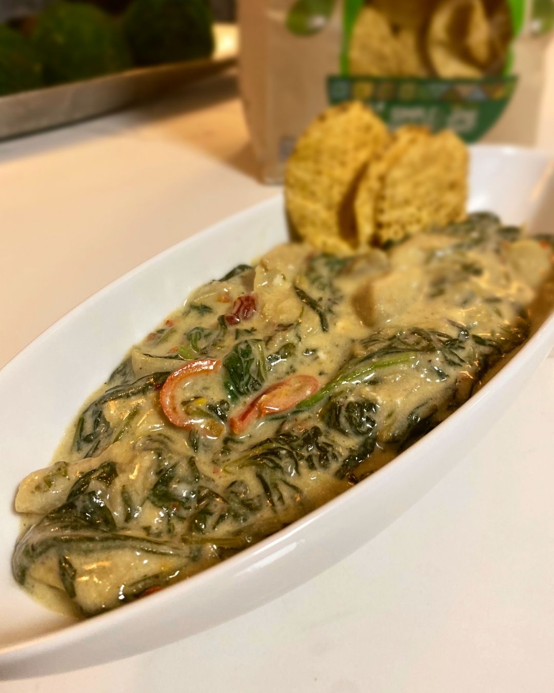 Extra Cheesy Vegan Spinach Dip
