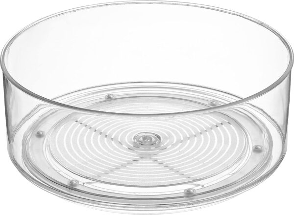 Round Plastic Clear Lazy Susan Turntable