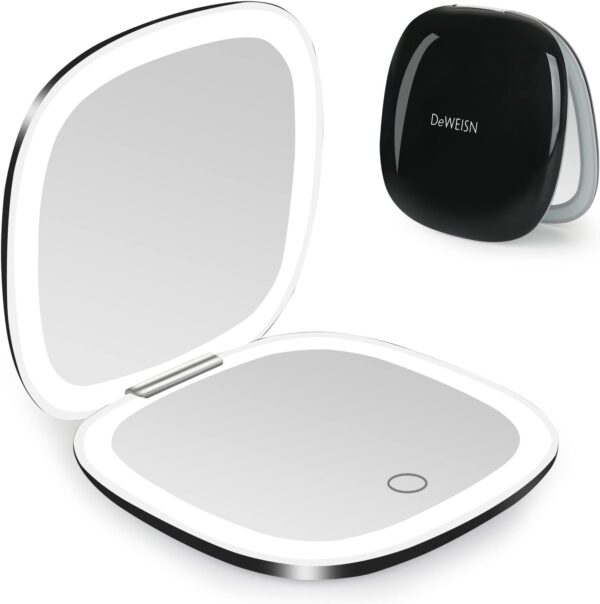 Lighted Compact Travel Mirror