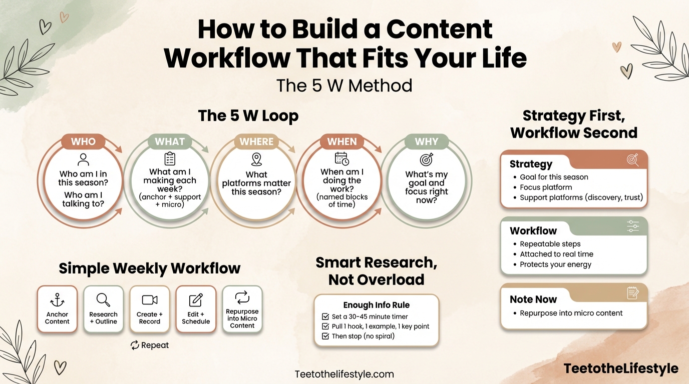 The 5 W method for building a smart workflow by teetothe lfiestyle